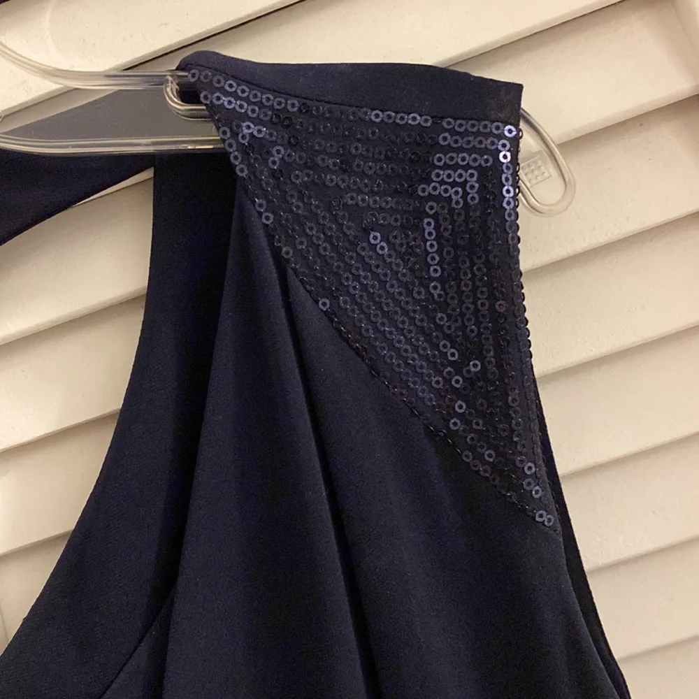 Calvin Klein Dress Size 10 Navy Blue - Picture 4 of 4